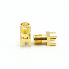 7GHz SMA Female Connector Solder 4R Attachment Thru Hole PCB