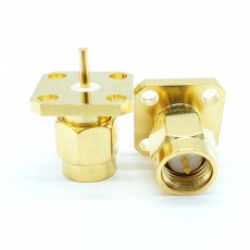 SMA Male 수컷4Hole Flange Connector 5mm