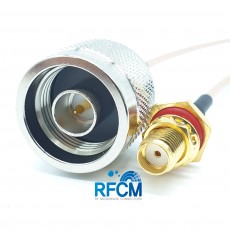 N(M)수컷-SMA(F)BH IP암컷 방수형RG-316/S Cable Assembly 50옴